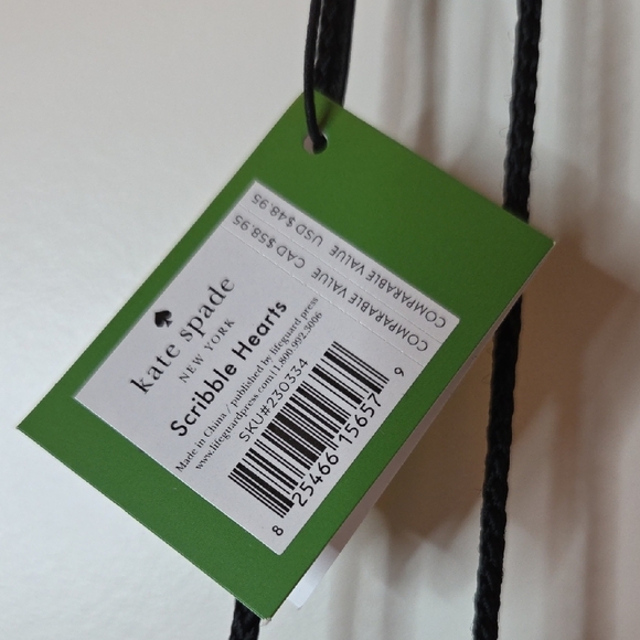 Heart Patterned Black Umbrella - Picture 2 of 9